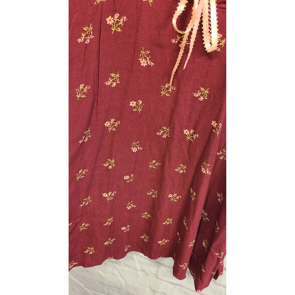 Free People Women's Everyone's Favorite Mini Dress in Floral Red LG MSRP $168 - Picture 11 of 12